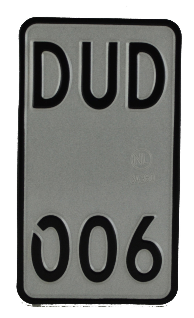 Vierkante witte kentekenplaat online - kentekenplaat express