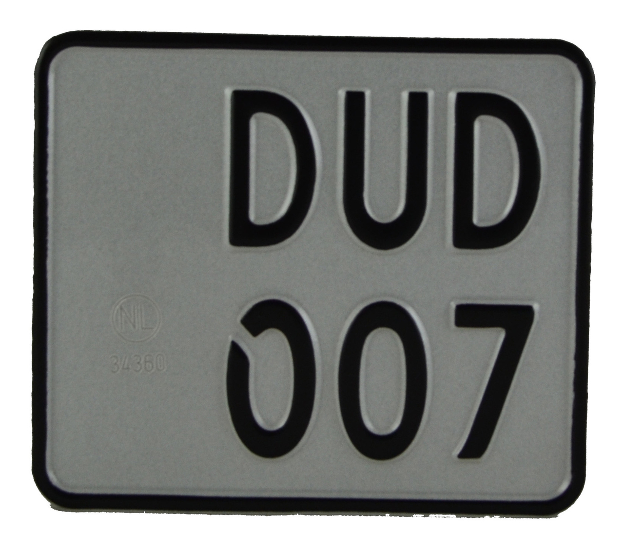 Vierkante witte kentekenplaat online - kentekenplaat express